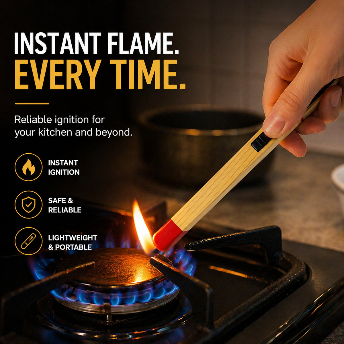 Refillable matchstick lighter product image 5
