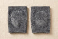 Knee pads pair flat lay