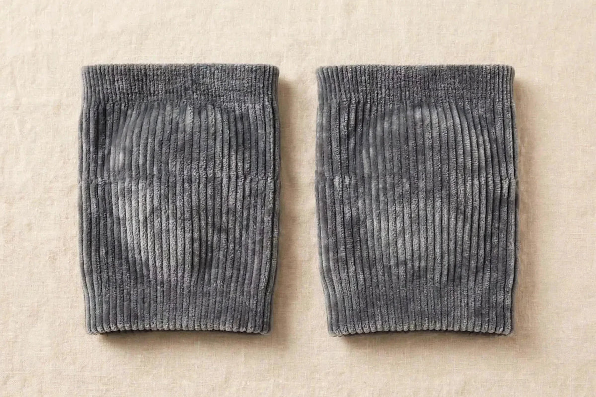Knee pads pair flat lay