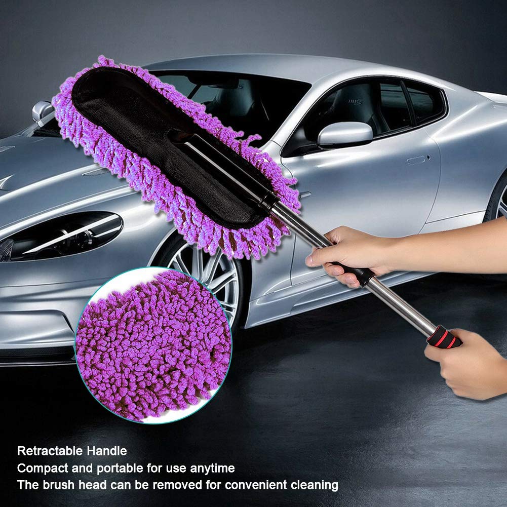 Microfiber Car Cleaning Duster – Telescopic Handle - alternate view 2