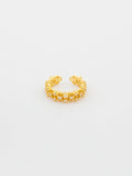 Open Crystal Ring - Golden
