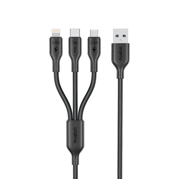 Oraimo OCD-118MCL DuraLine 4 3-in-1 Fast Charging Cable