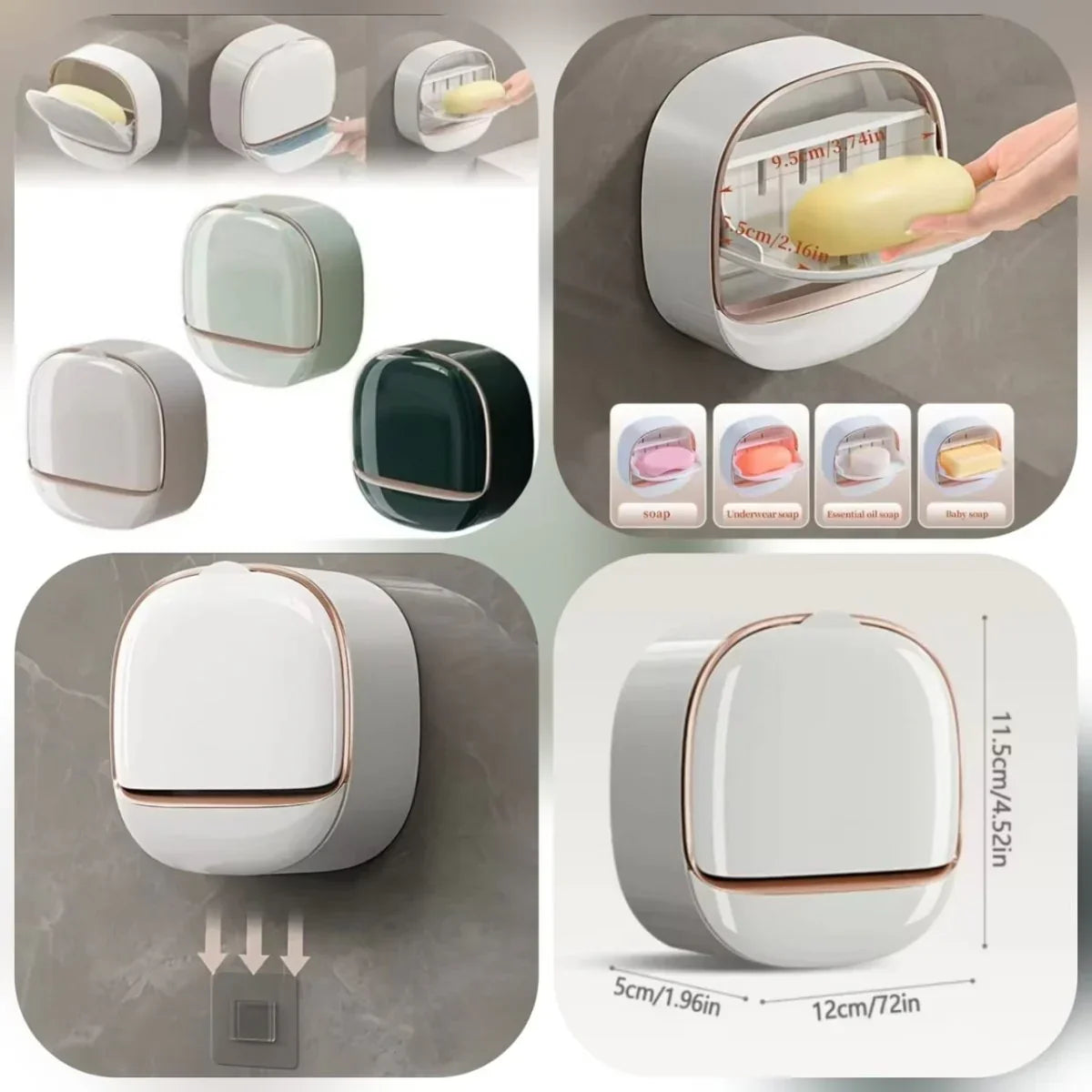 Luxury Soap Holder with Drain Tray - alternate view 7