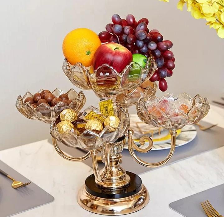 Rotating Fruit Decor Tray Rack
