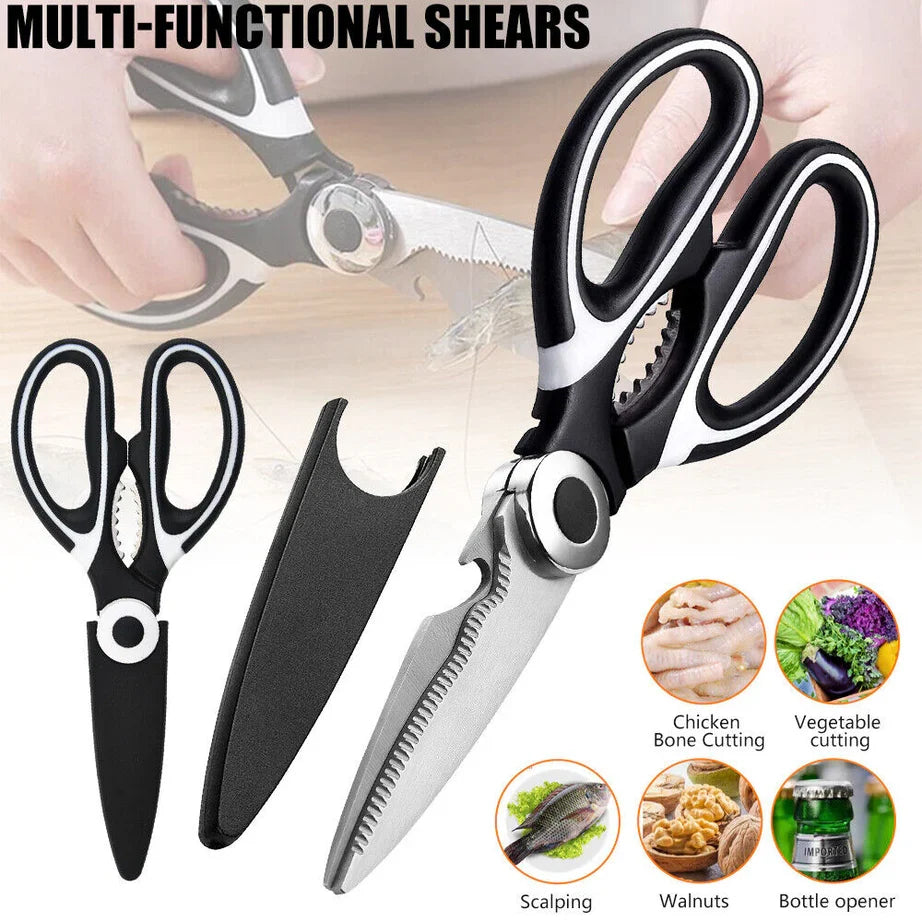 Stainless Steel Kitchen Scissors for Meat, Fish, Vegetables & Herbs - alternate view 3