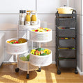 Rotating Storage Organizer Rack on Wheels (With Handle) - alternate view 3