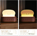 Pink smiley toaster night lamp for nursery decor