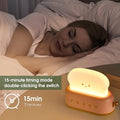 Smiley toaster lamp with adjustable warm brightness