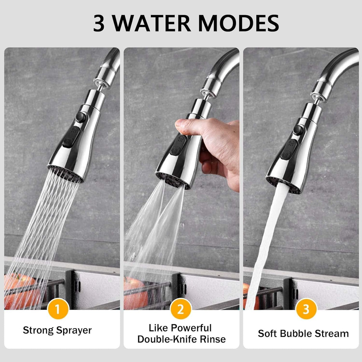 Turbo Flex dual spray faucet attachment
