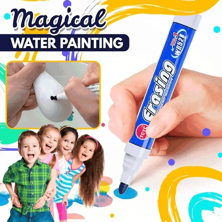 Magical Floating Painting In Water With Spoon ( 8 Pcs Set )