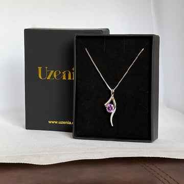 Wavelle Curve Pendant Necklace