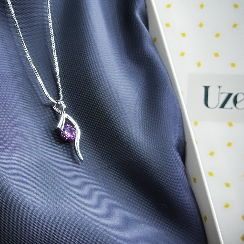 Wavelle Curve Pendant Necklace - image 4