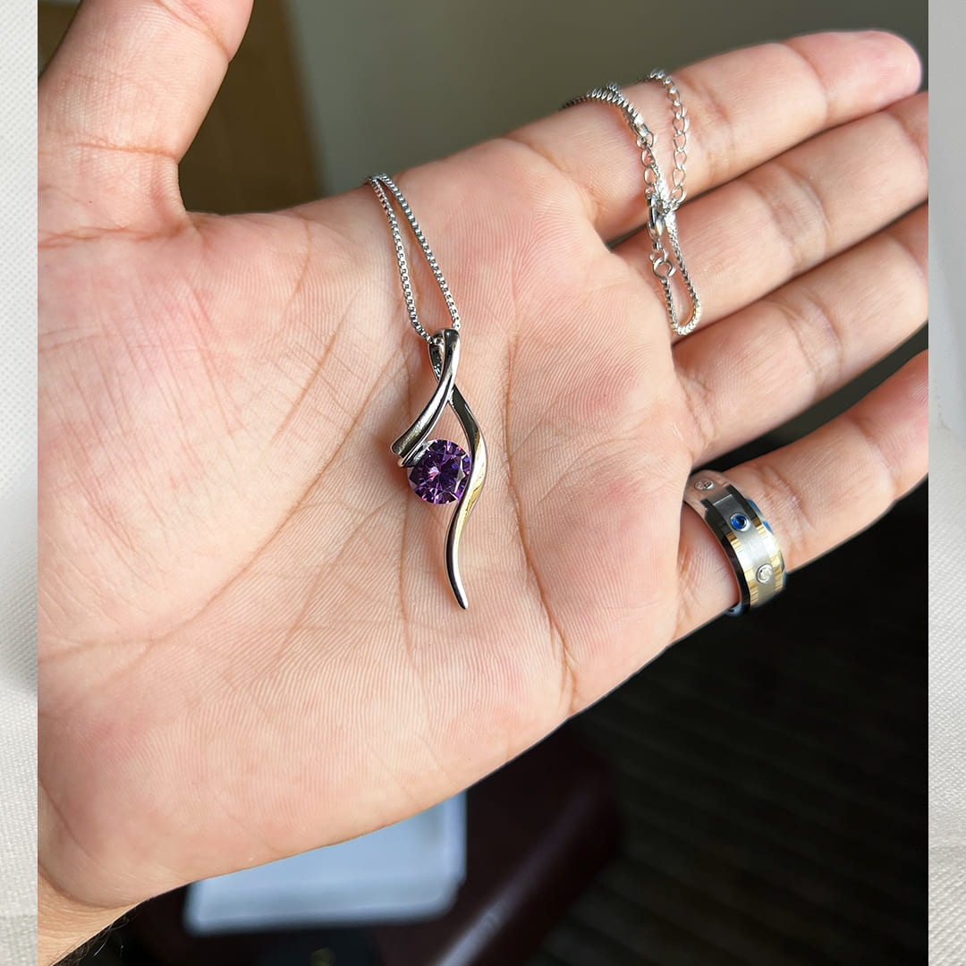 Wavelle Curve Pendant Necklace - image 5