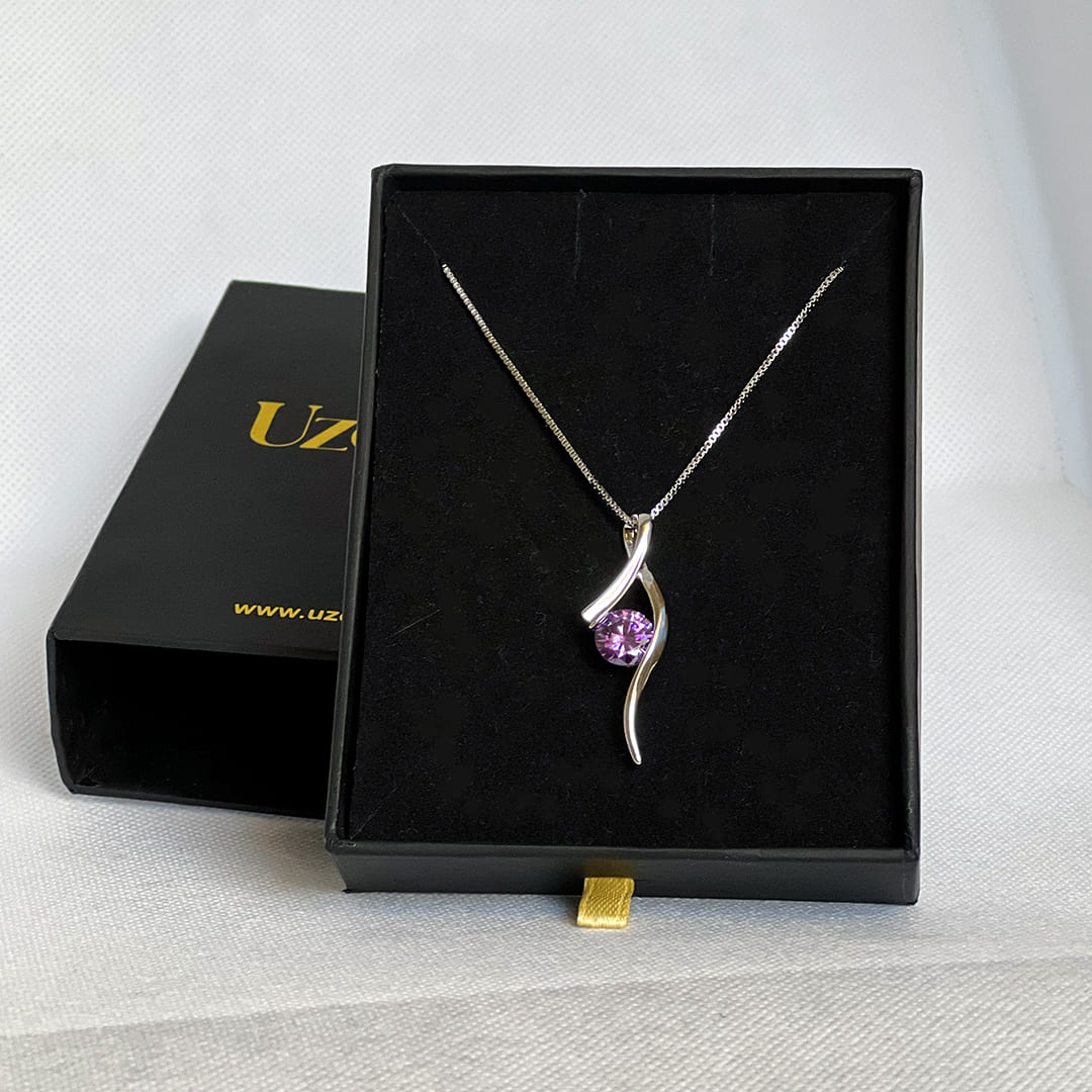 Wavelle Curve Pendant Necklace - image 6