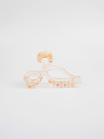 Bow Hair Claw - White