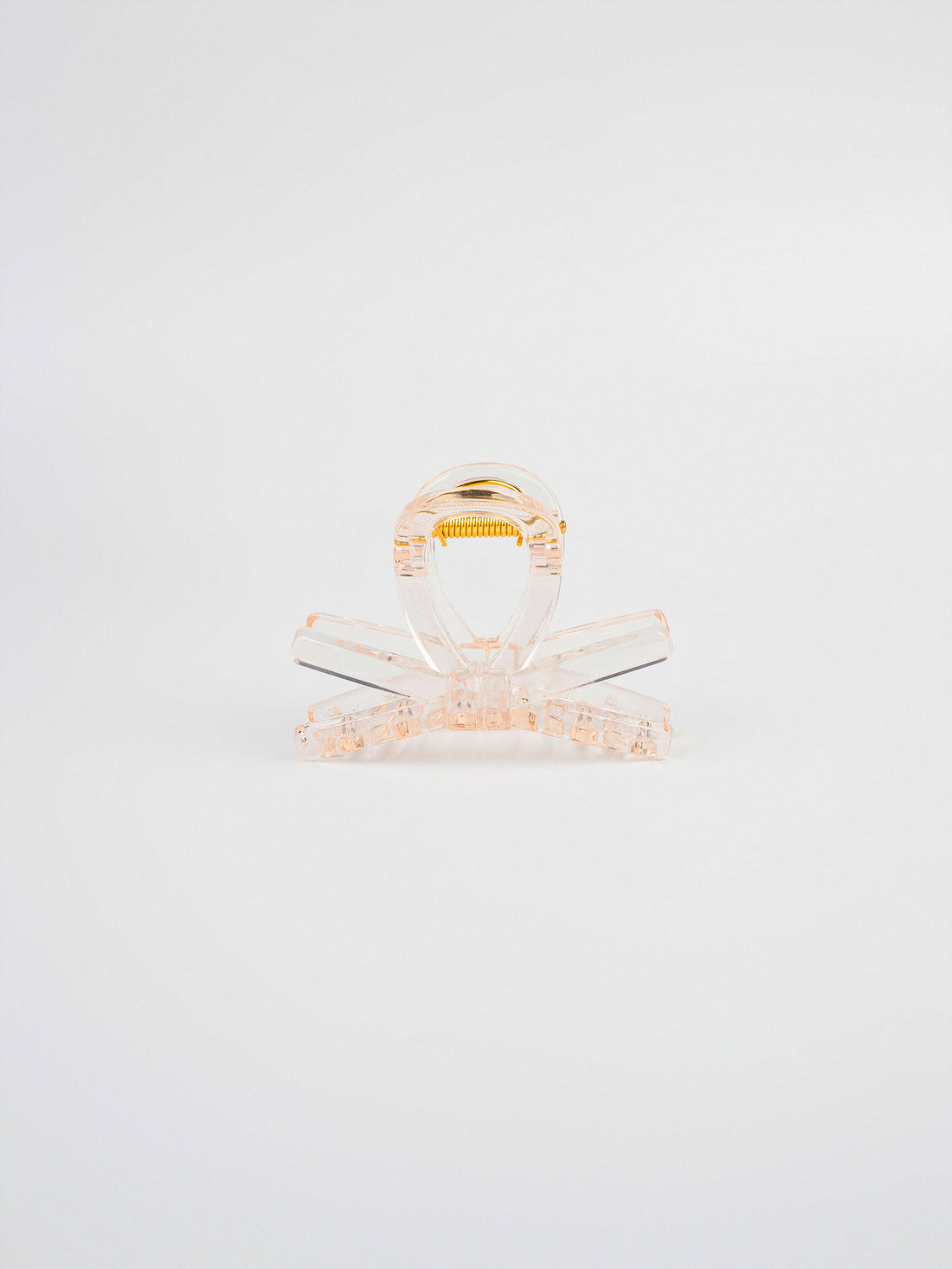 X-Shape Interlock Hair Claw - White
